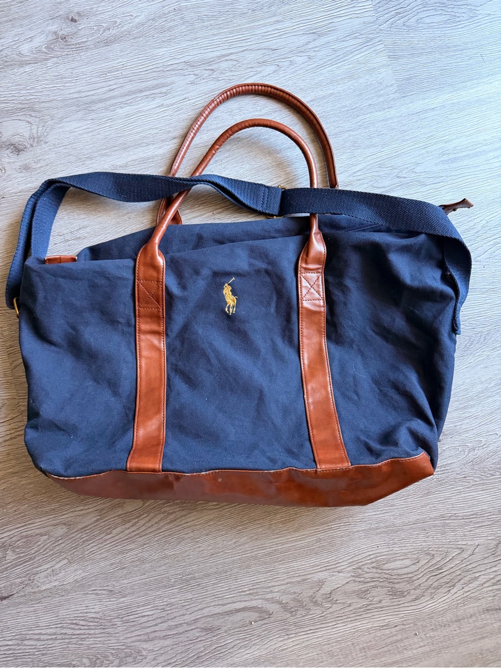 Polo Ralph Lauren Vintage
Blue Canvas Duffle Travel
Weekender Bag
